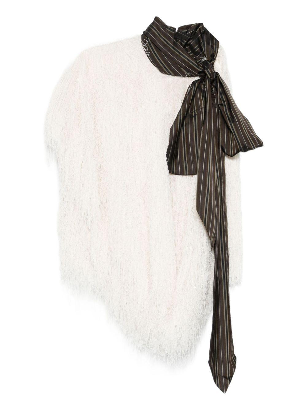 Fringed top CRESTABIS2031 1 WHITE DRIES VAN NOTEN