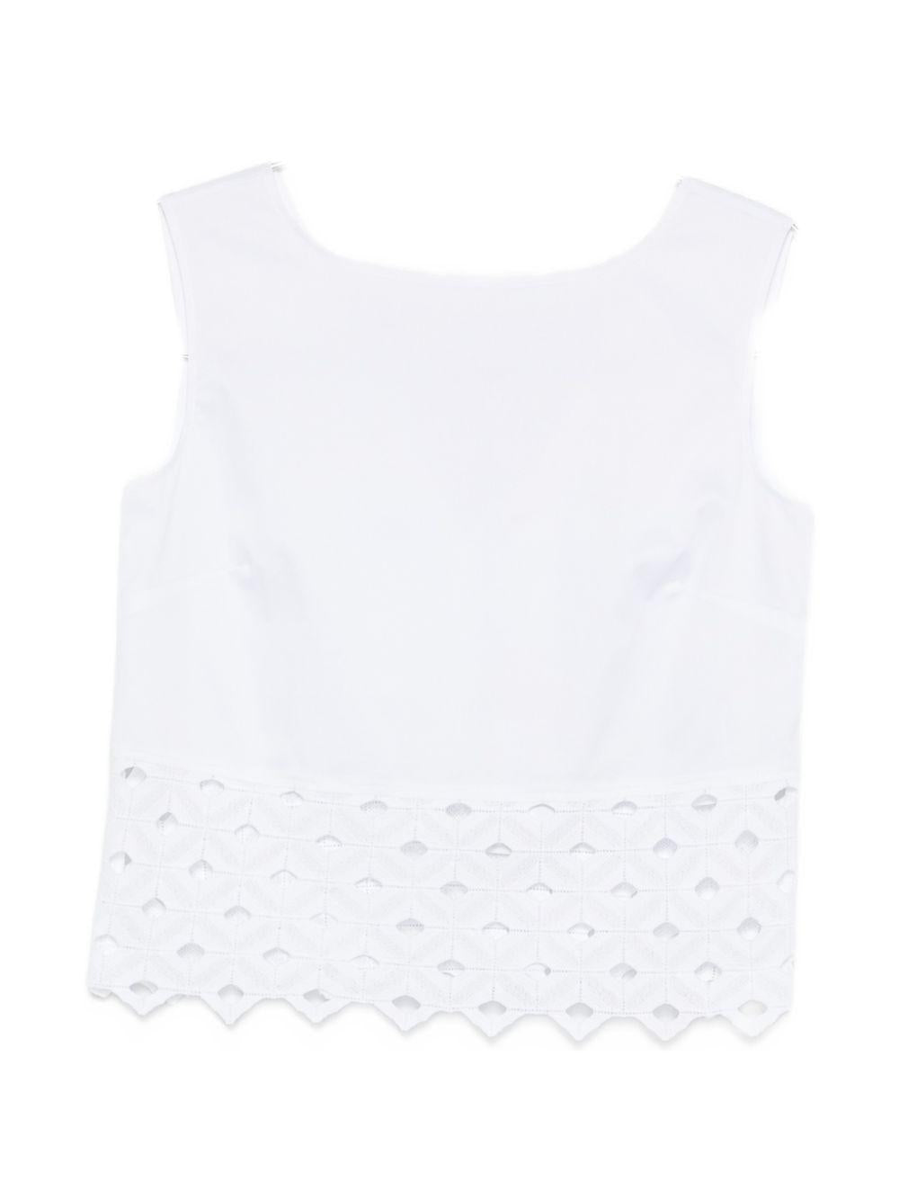 Top In Popeline Di Cotone BCHMAGGIO 001 BIANCO OTTICO MAX MARA