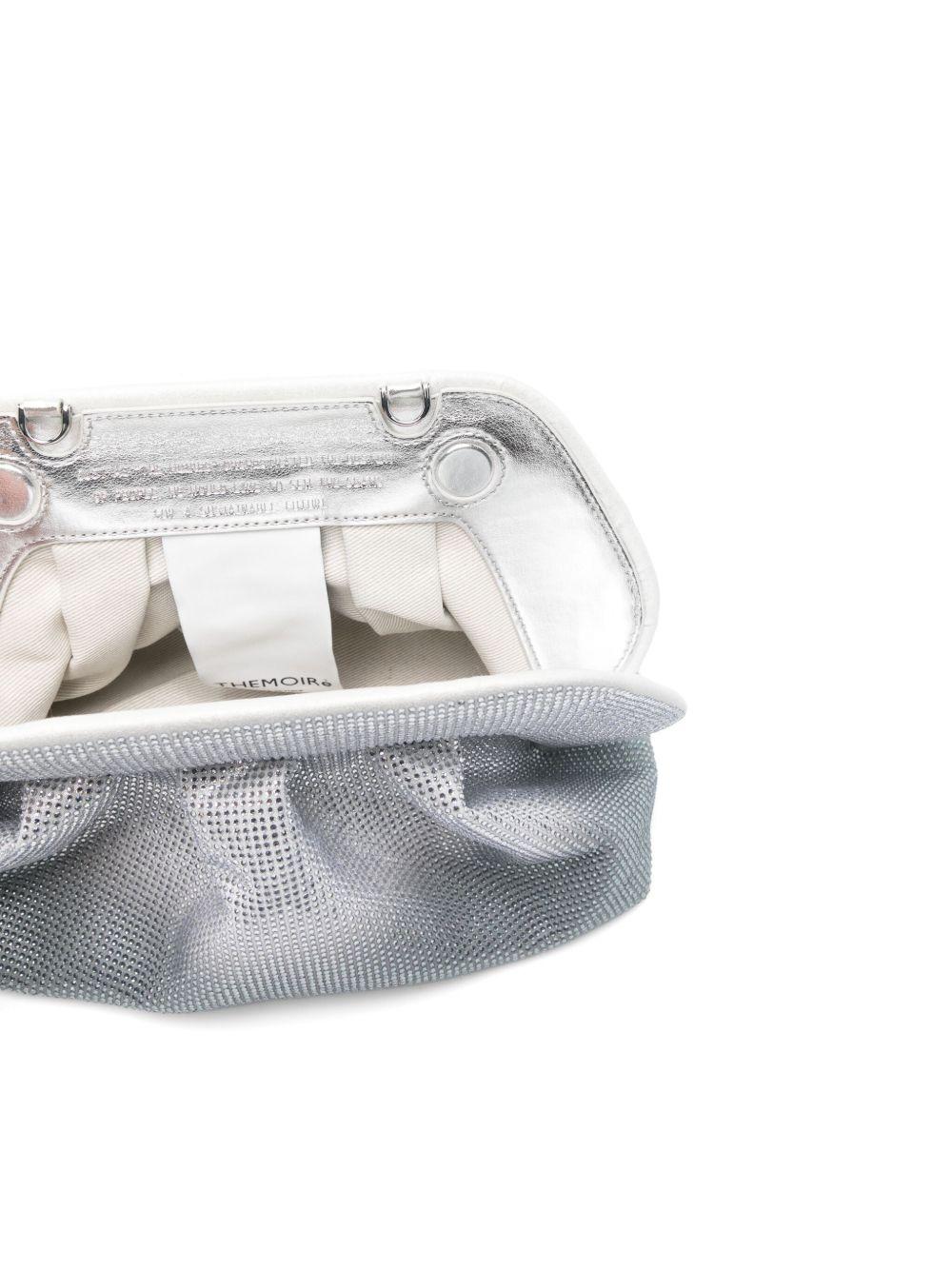 Tia clutch bag TMSR25TSX181 SILVER BLACK THEMOIRE