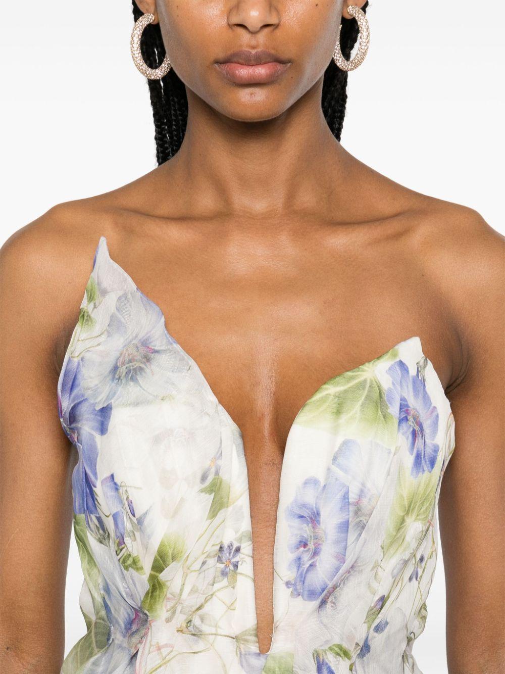 9464DS241 BLUE FLORAL ZIMMERMANN