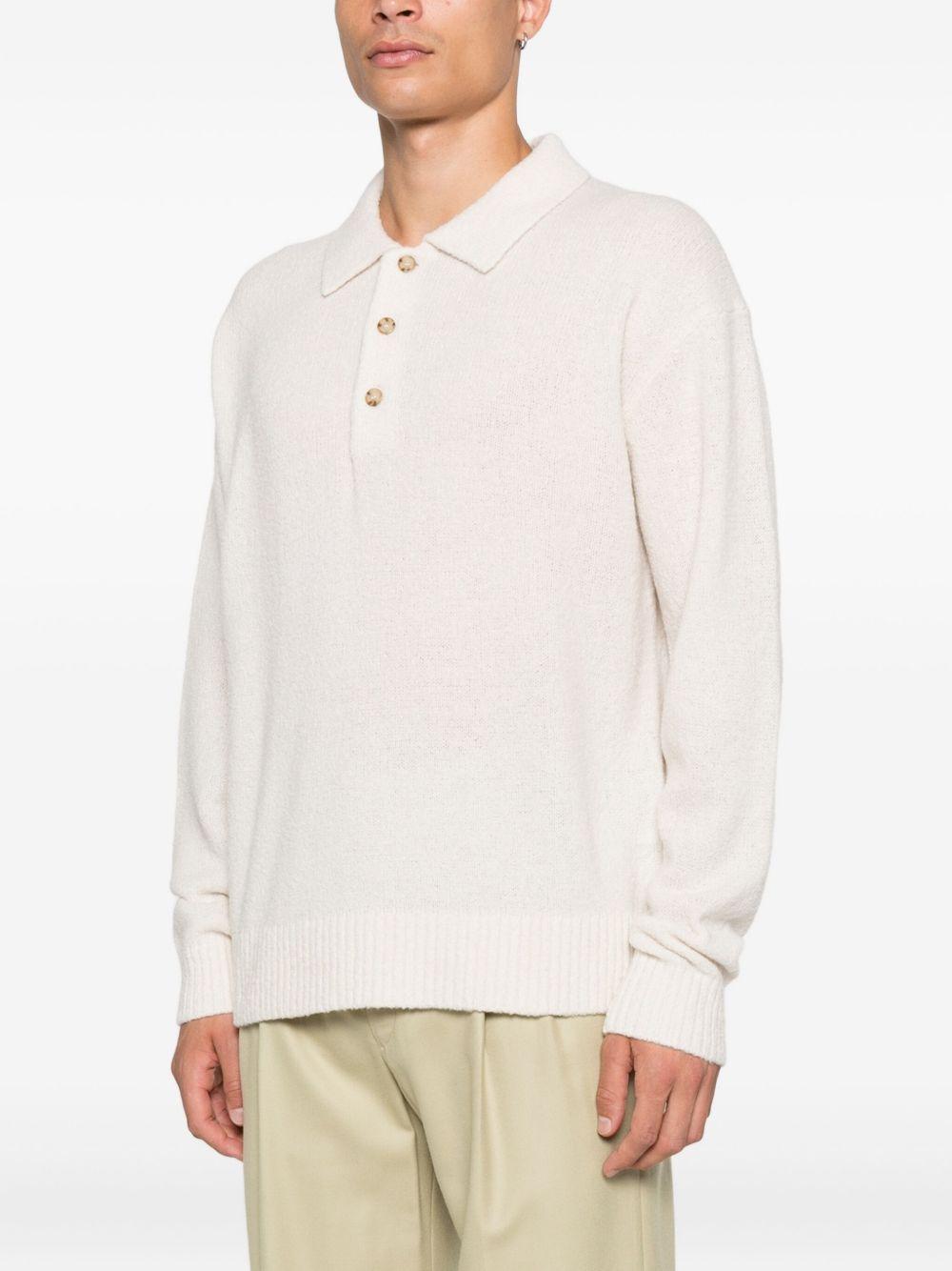 Polo in lana vergine 50549990 131 OPEN WHITE BOSS