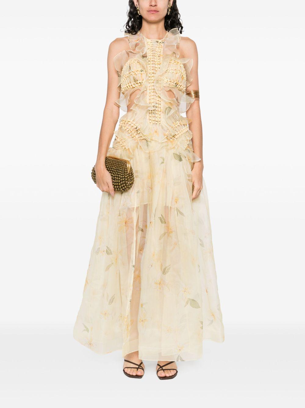 Abito Balance con dettagli intrecciati 4170DS253 FRANGIPANI ZIMMERMANN