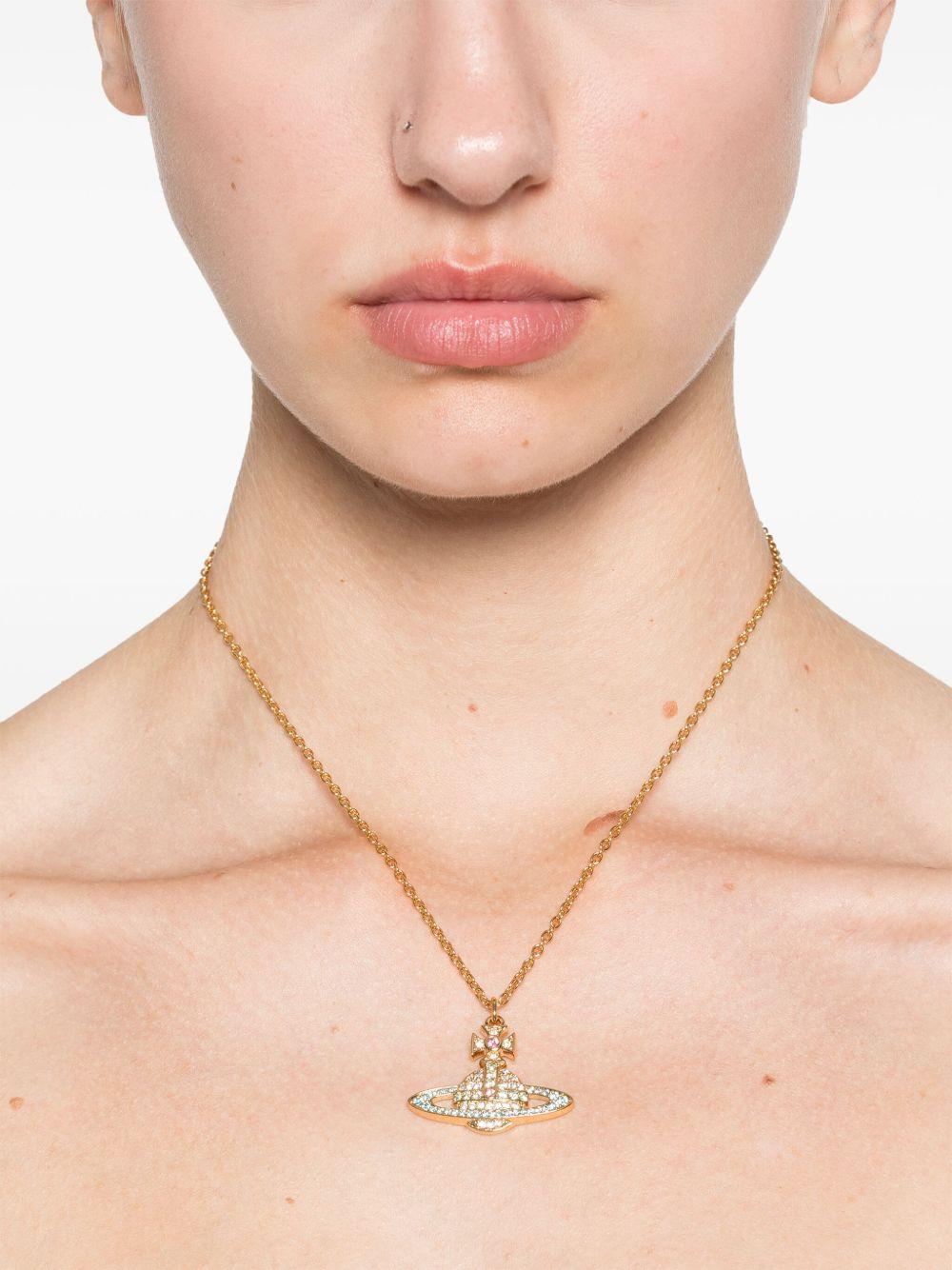 Kika Pendan 6302009402R770 GOLD CRYSTAL ACQUAMARINE VIVIENNE WESTWOOD