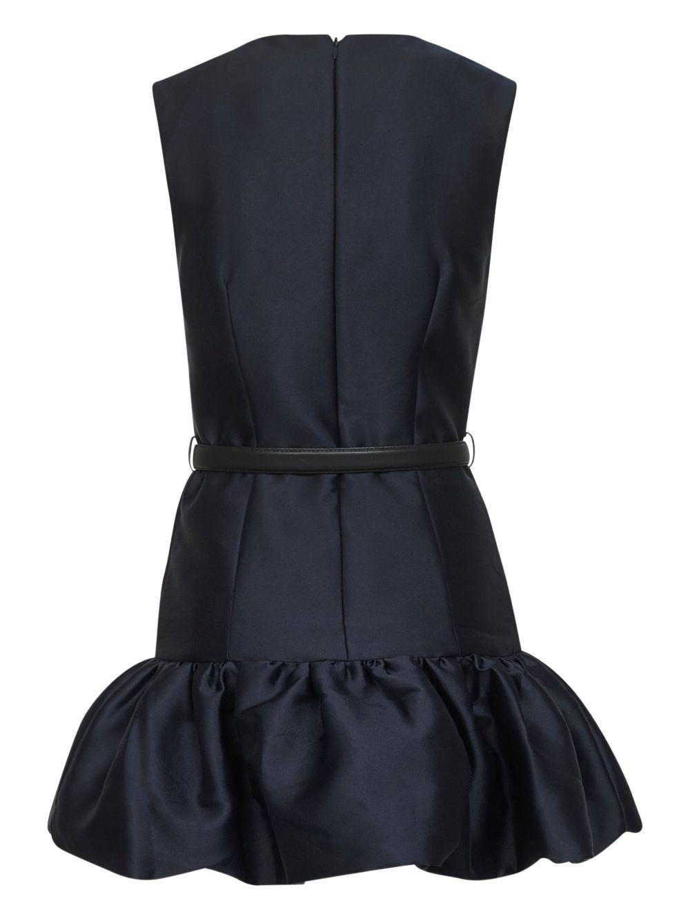 Navy taffeta Mini Dress PF25017SBL BLUE SELF-PORTRAIT