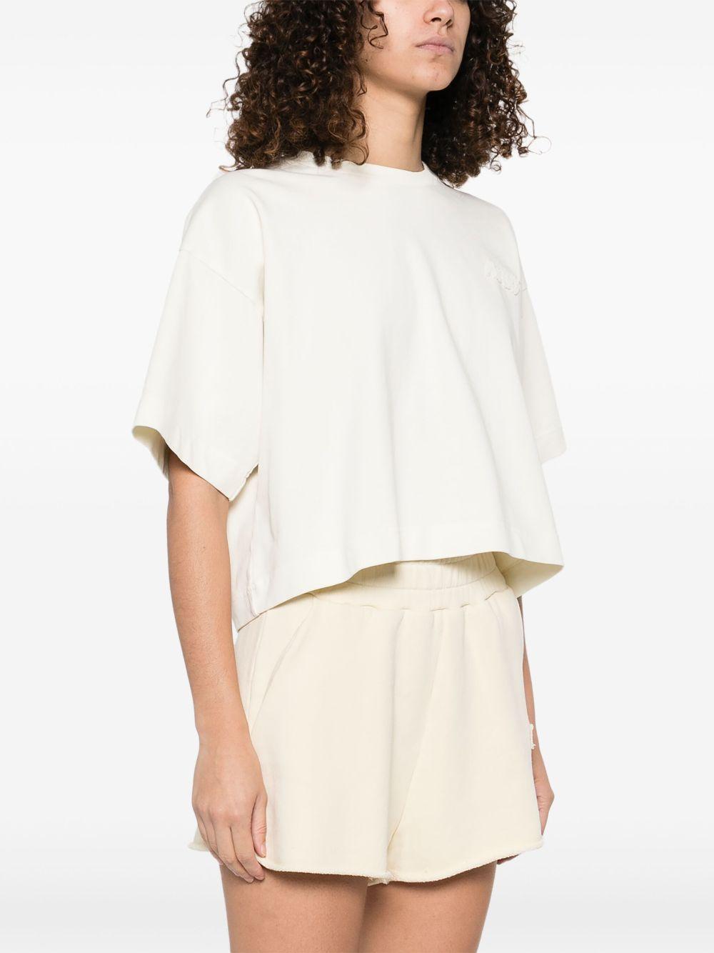 T-shirt boxy con logo in tono TSPW11OS CREAM AUTRY