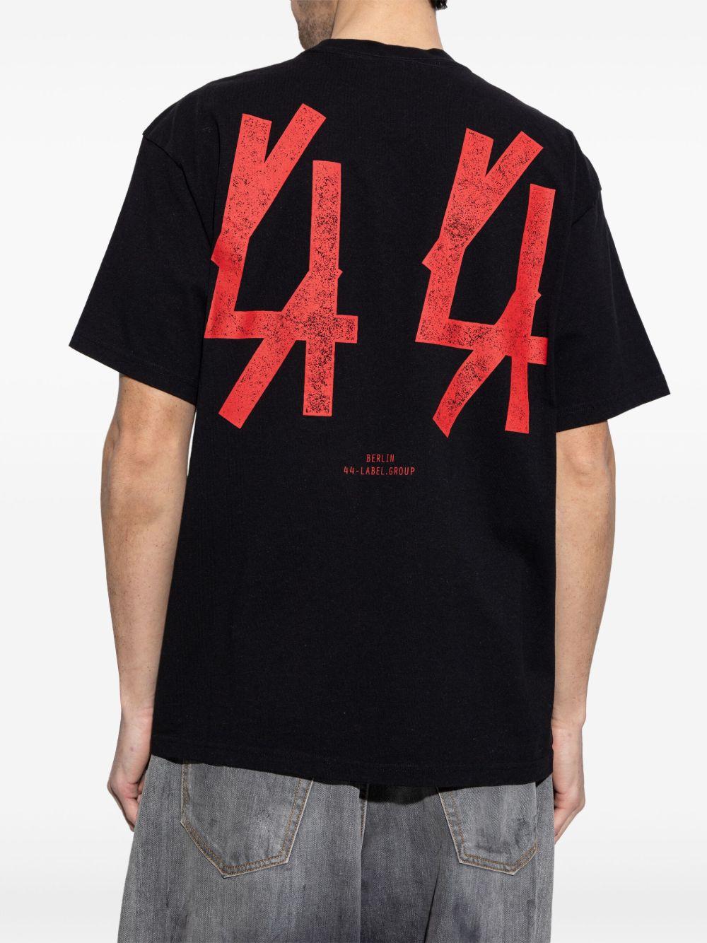 Guestlist Tee B0030556FA582 P495 BLACK RED 44 LABEL GROUP