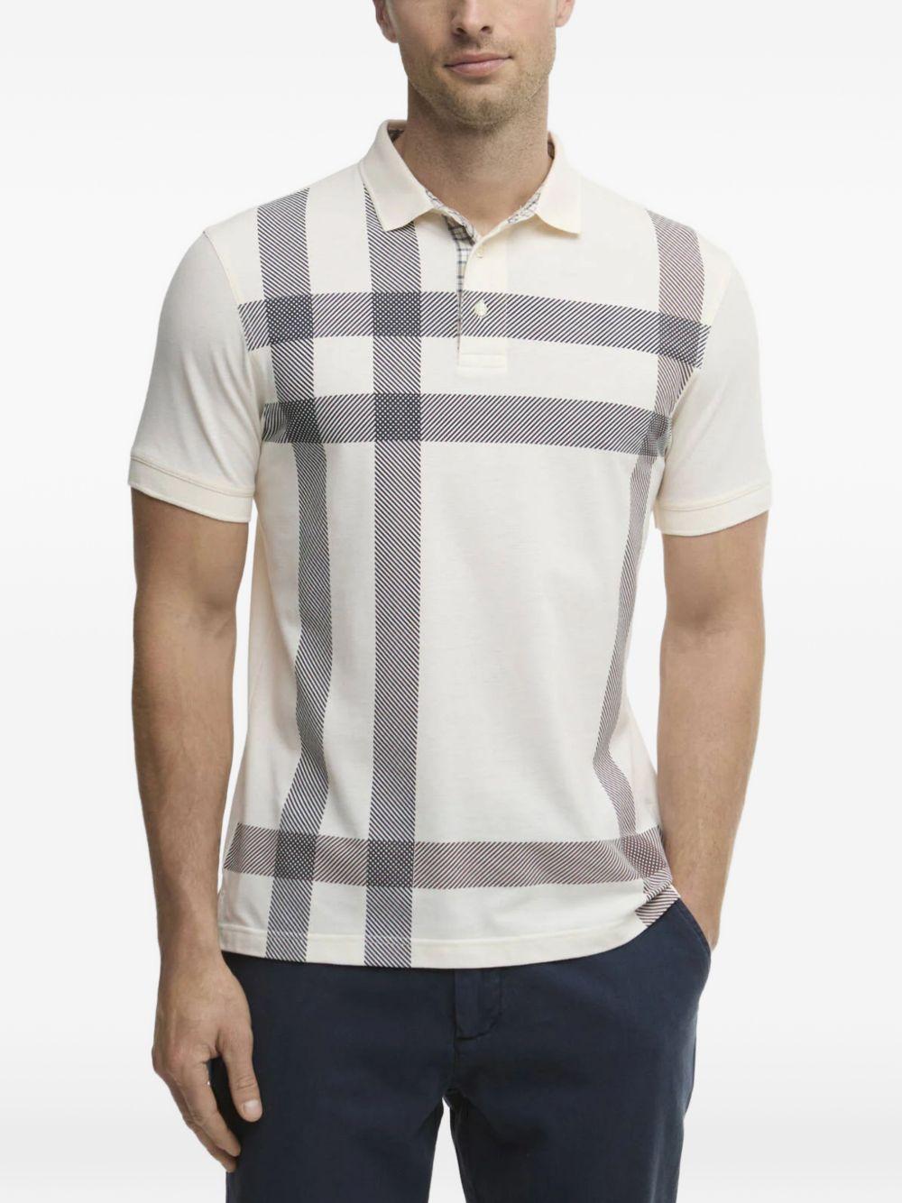 Polo Blaine Oversized Tartan MML1117 WH32 WHISPER WHITE BARBOUR