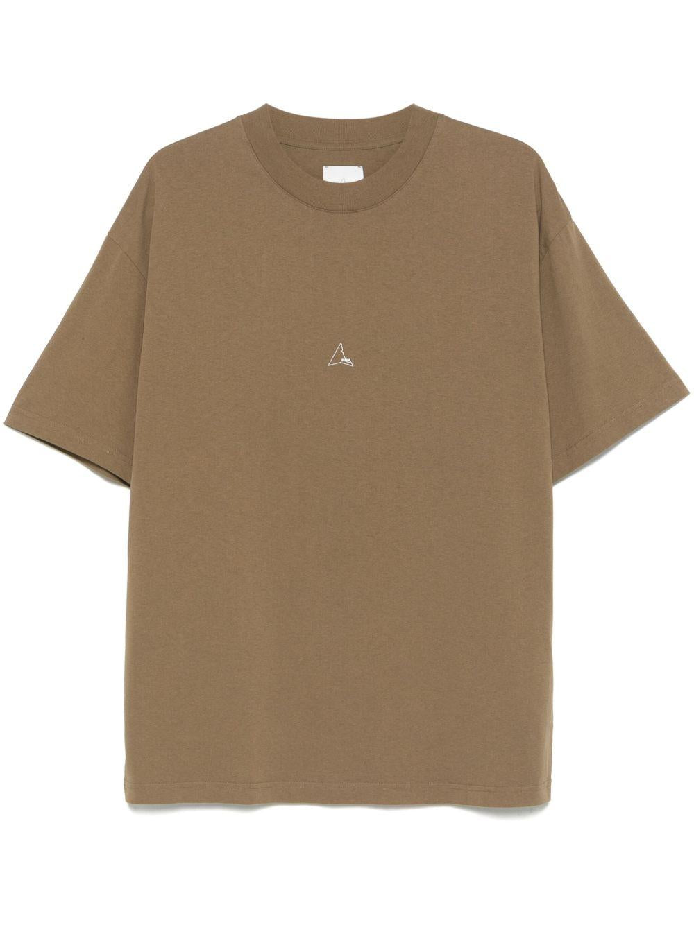 T-Shirt Con Logo RBMW0254JY22 BRW0043 BROWN OLIVE ROA