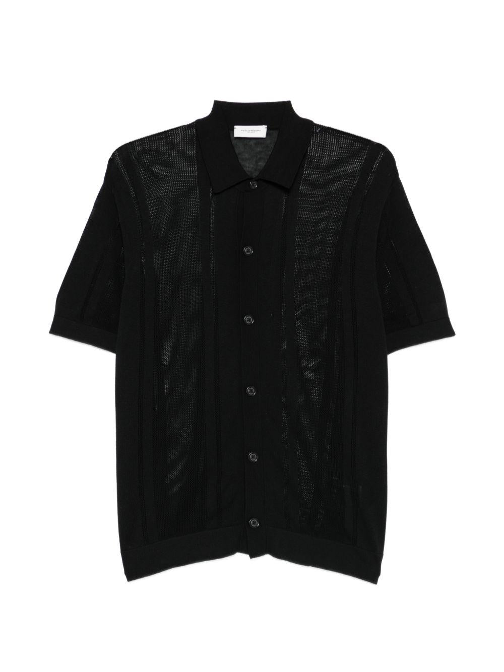 Knitted shirt A033F200 9000 PAOLO PECORA