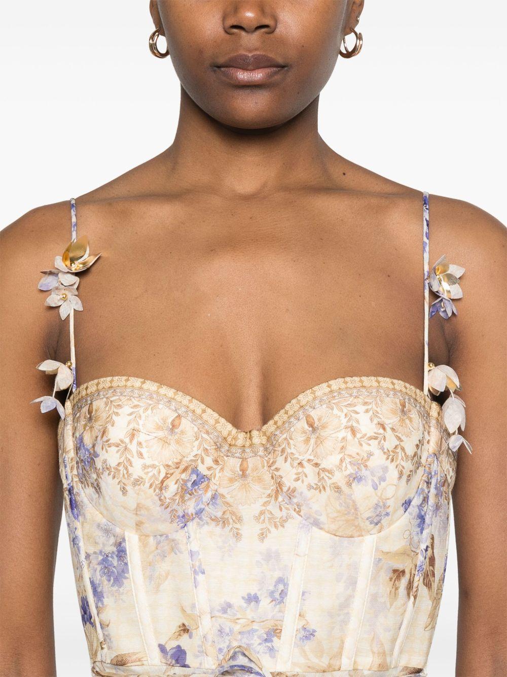 Abito da picnic Dawning 3885DS252 LILAC FLORAL ZIMMERMANN