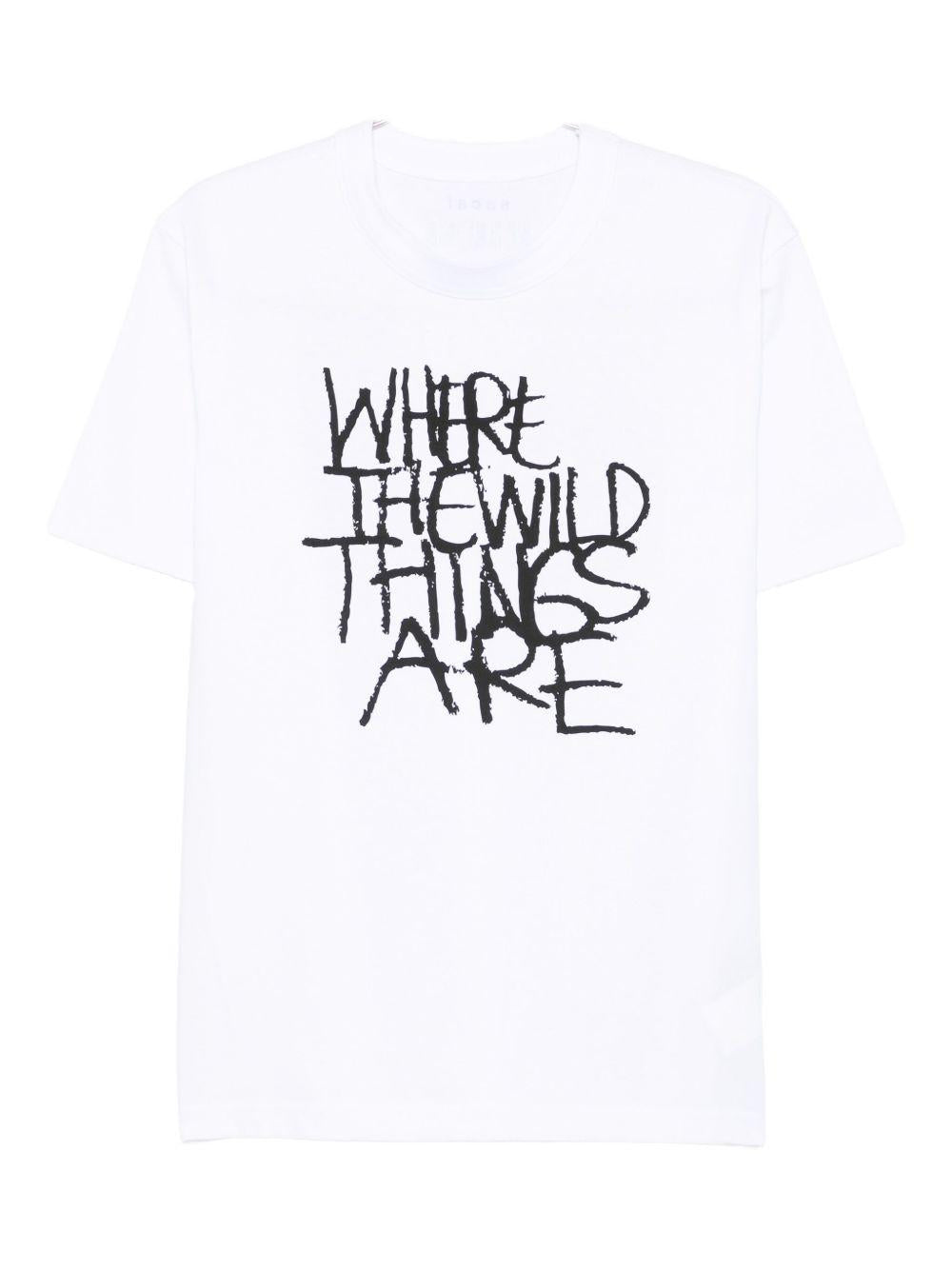 'Where The Wild Things Are' T-shirt 2501007S 101 WHITE SACAI