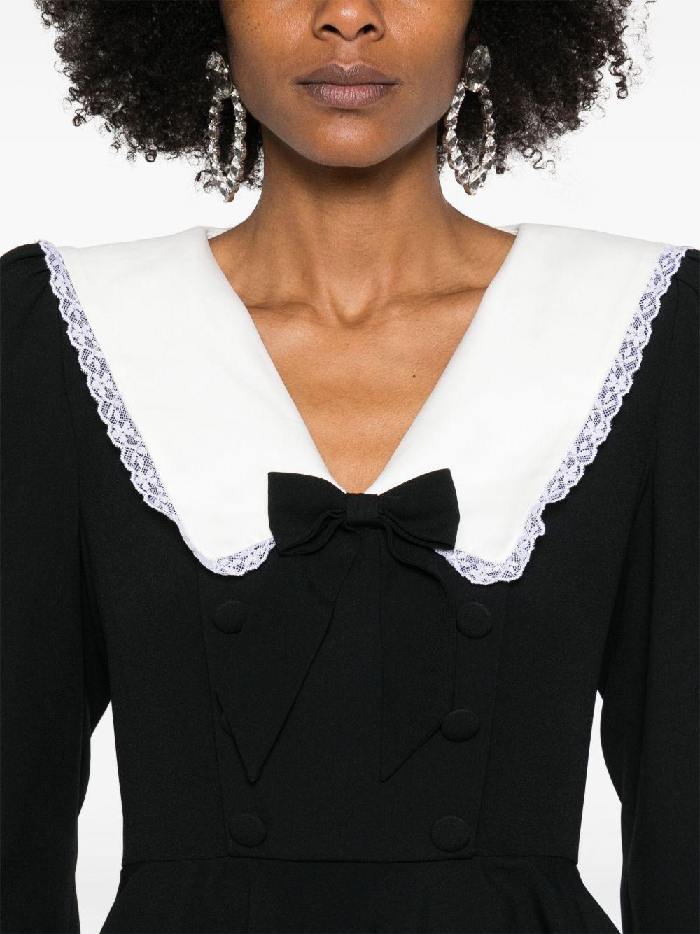 Envers Satin Dress FABX3992F4504 0900 BLACK ALESSANDRA RICH