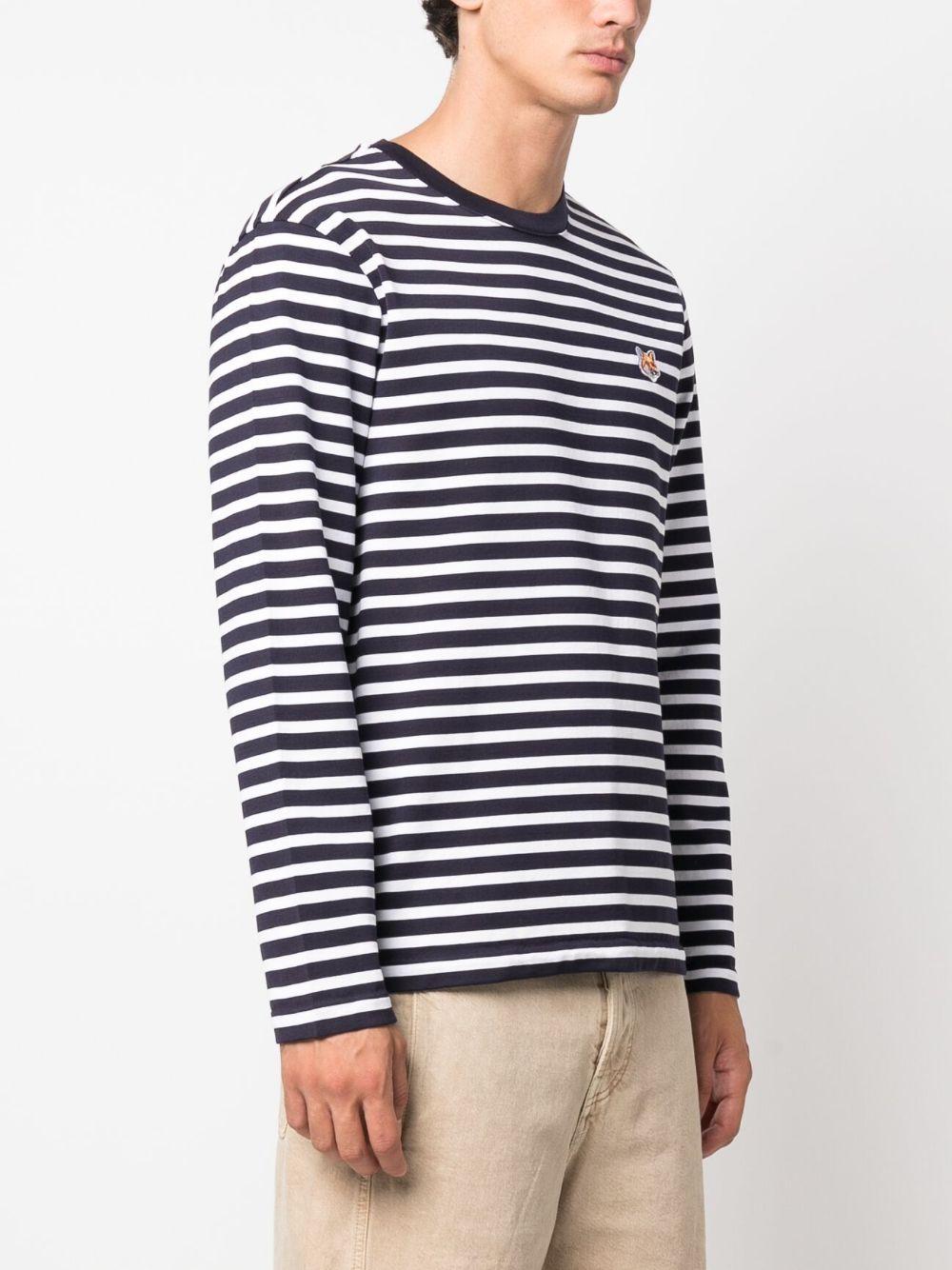 LM00105KJ0044 S480 NAVY STRIPES MAISON KITSUNE