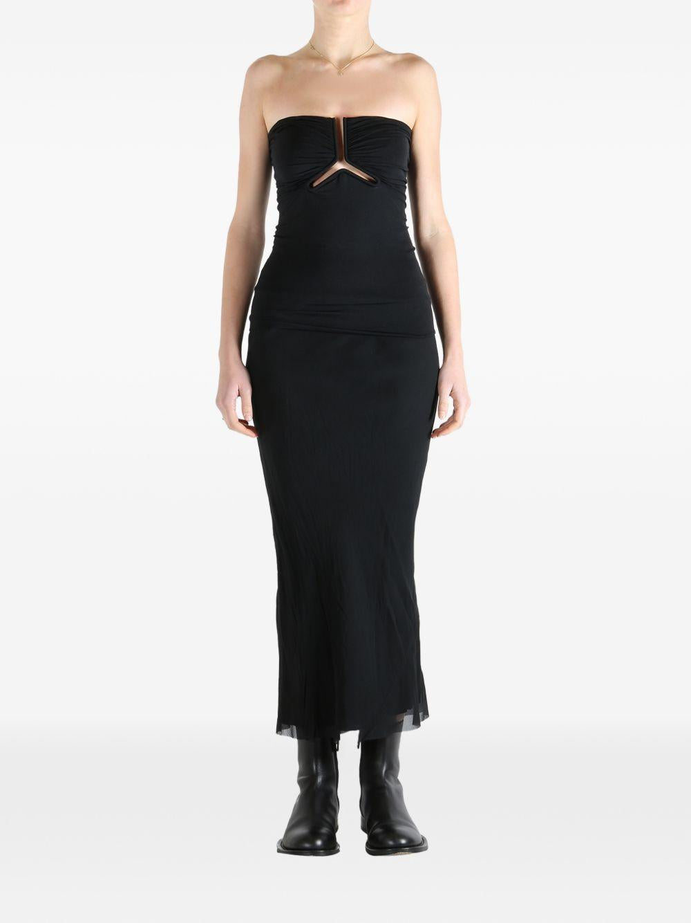 Alannah Prong Bustier RP01F6123JNDB 09 BLACK RICK OWENS