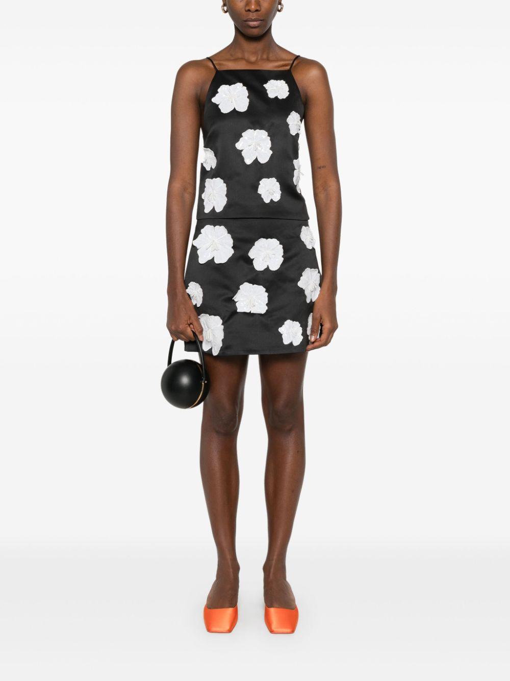 Top a fiori 113244100 100 BLACK ROTATE