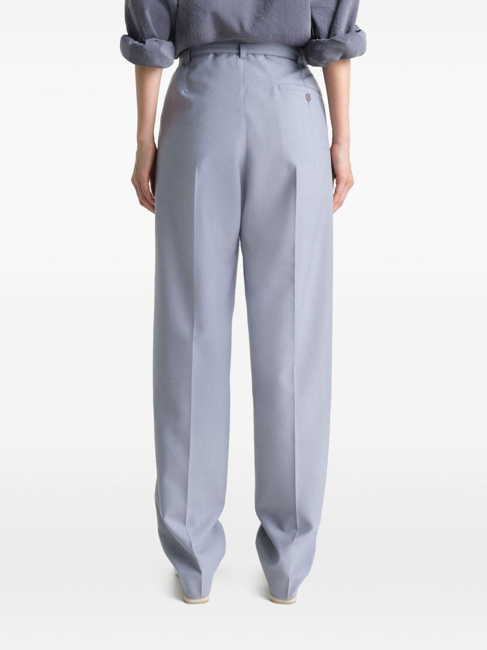 Pantaloni sartoriali con cintura PA1198LF414 BL720 BLUE GREY MELANGE LEMAIRE