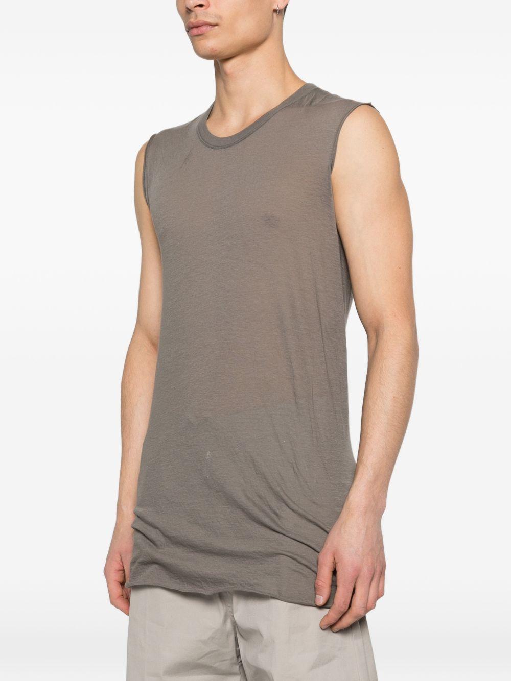 Basic Sleeveless T RU01F2151UC 34 DUST RICK OWENS