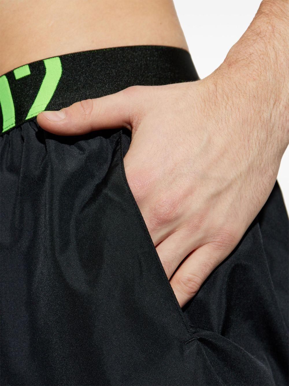 Logo Midi Swim Boxer D7B646040 004 BLACK FLUO DSQUARED2