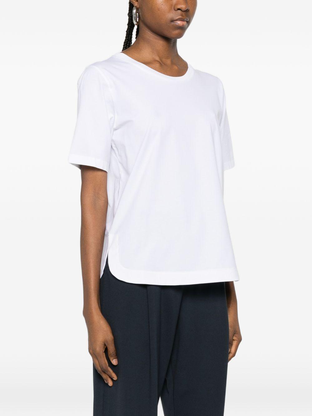 T-SHIRT IN SUPERFINE COTTON STRETCH JG000325D52003 1000 BIANCO HERNO