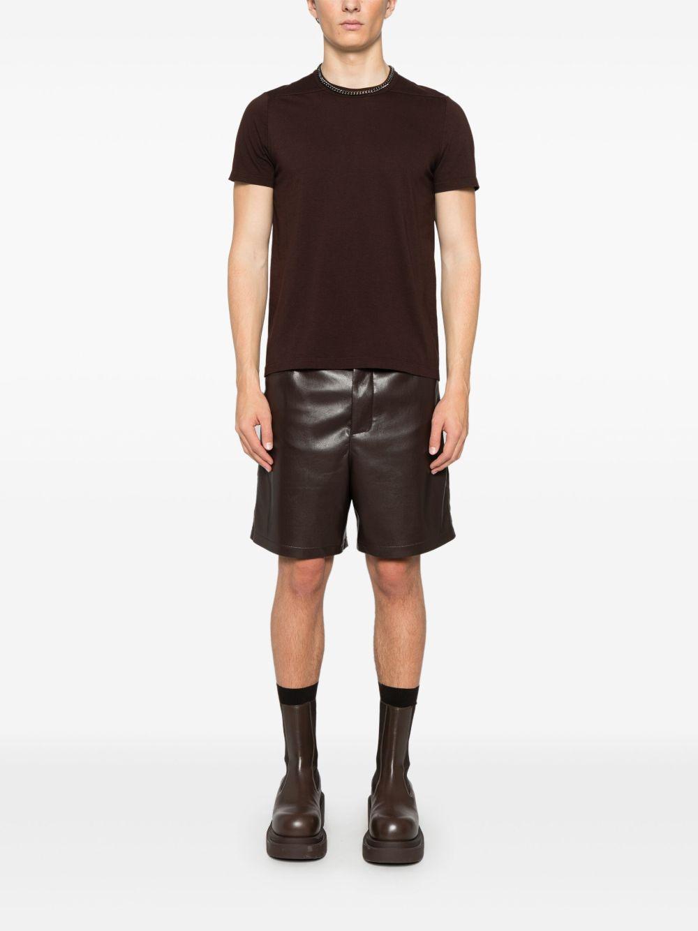 Short Level T-shirt RU01E5265JA 14 MAHOGANY RICK OWENS