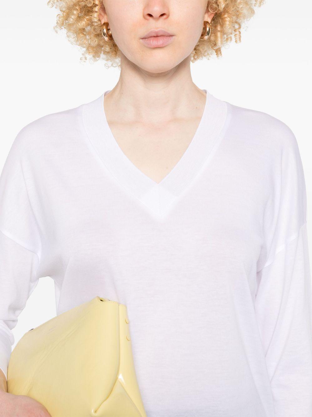 V-neck top JV000015D52056 1000 Bianco HERNO