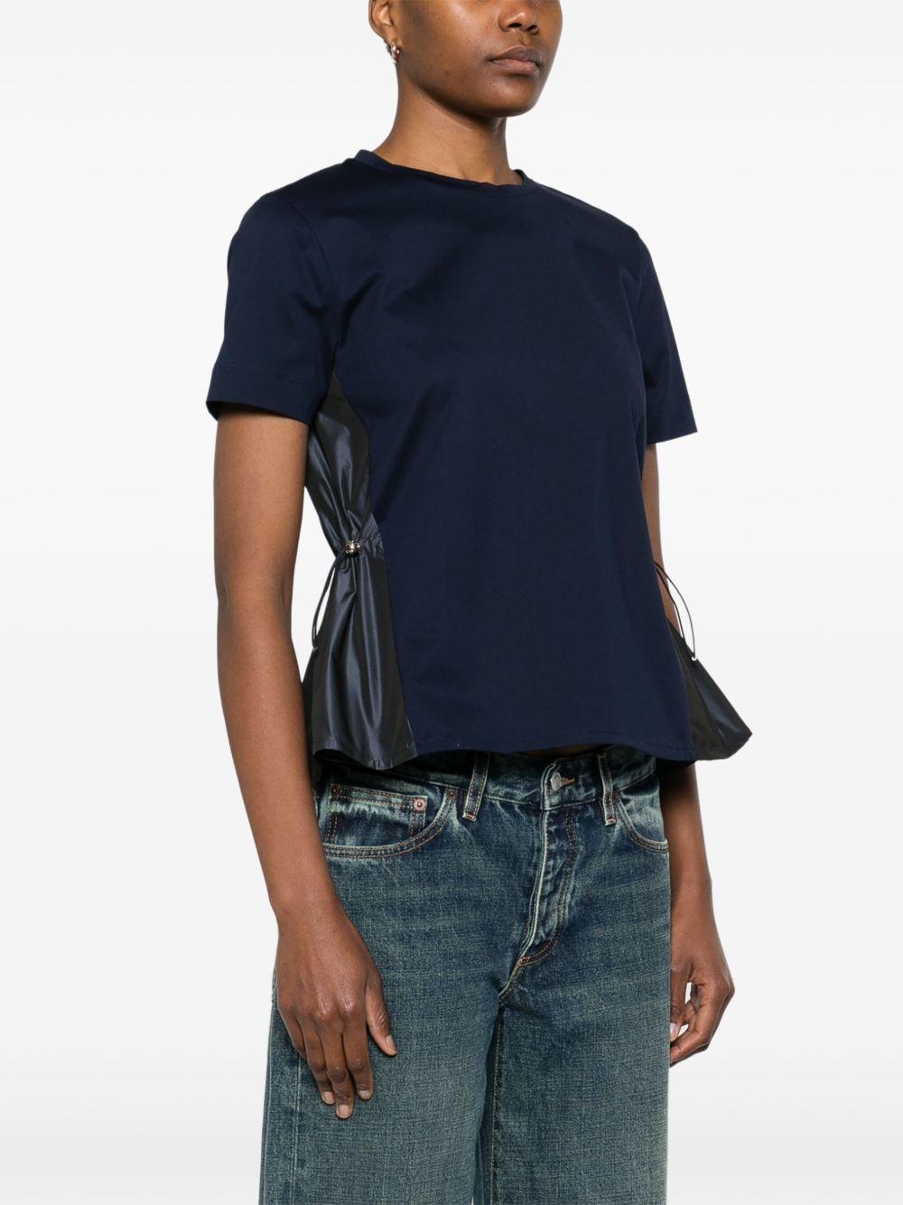 T-shirt in chic cotton jersey in new techno taffetà JG000224D52006 9200 BLUE HERNO