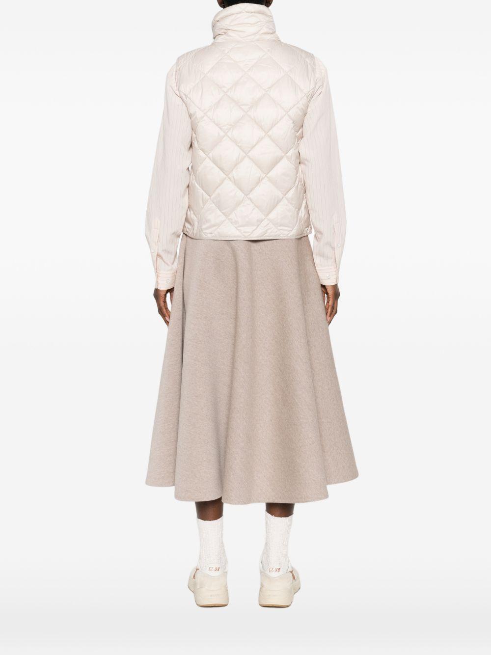 Gilet Imbottito smanicato TREGIC 031 WHITE SAND MAX MARA THE CUBE