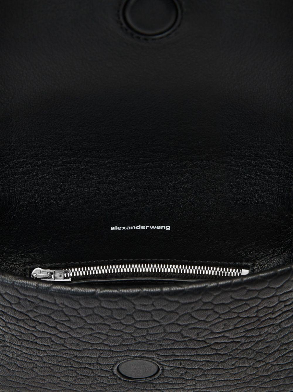 Portafoglio Roz in pelle con tracolla 20125X40L 001 BLACK ALEXANDER WANG