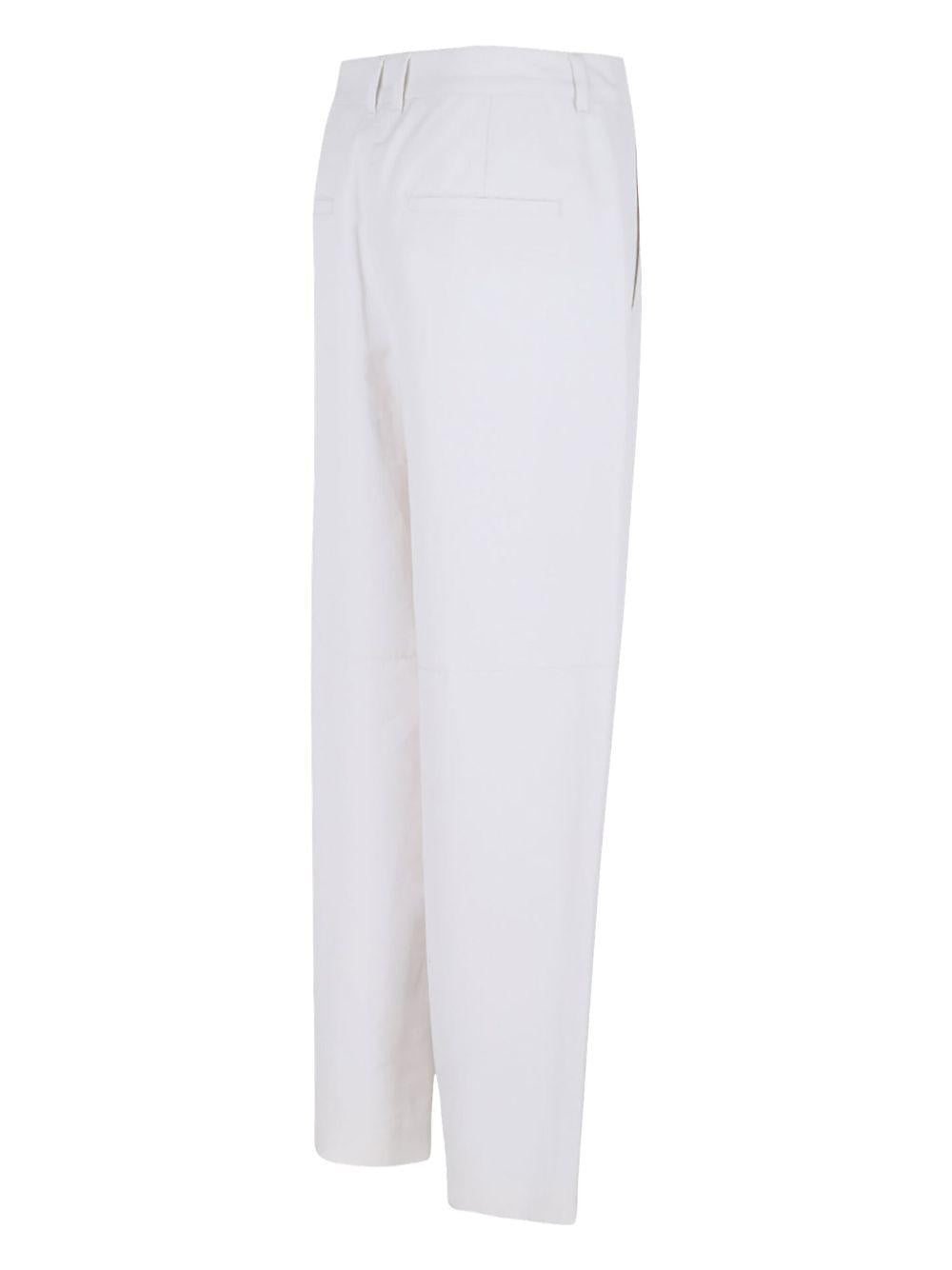 Jack 7/8 trousers JACKMM10437 001 ECRU S MAX MARA