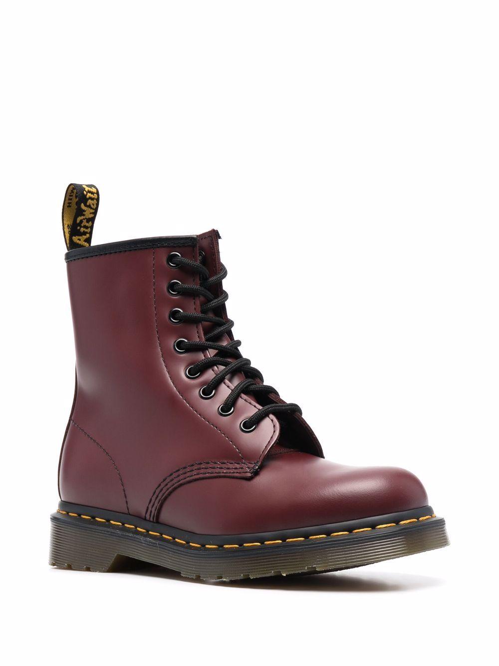 Stivali stringati 1460 in pelle smooth 11822600 CHERRY RED DR. MARTENS