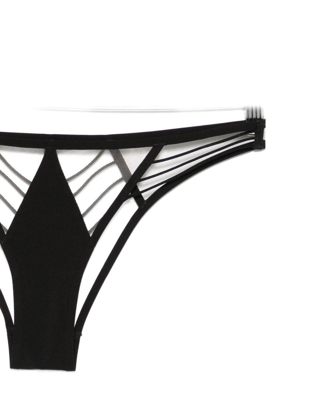 Cut-out mesh-panel briefs RO01F6095TULY 0921 BLACK NATURAL RICK OWENS