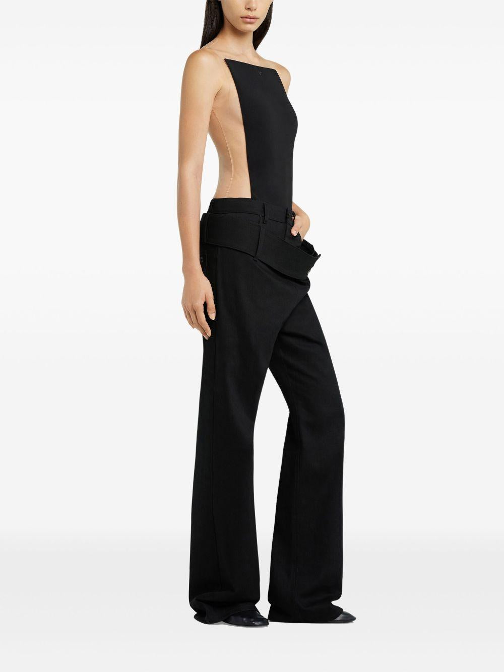 Double Belt Denim Pants 125DPA313DE0020 9999 BLACK COURREGES