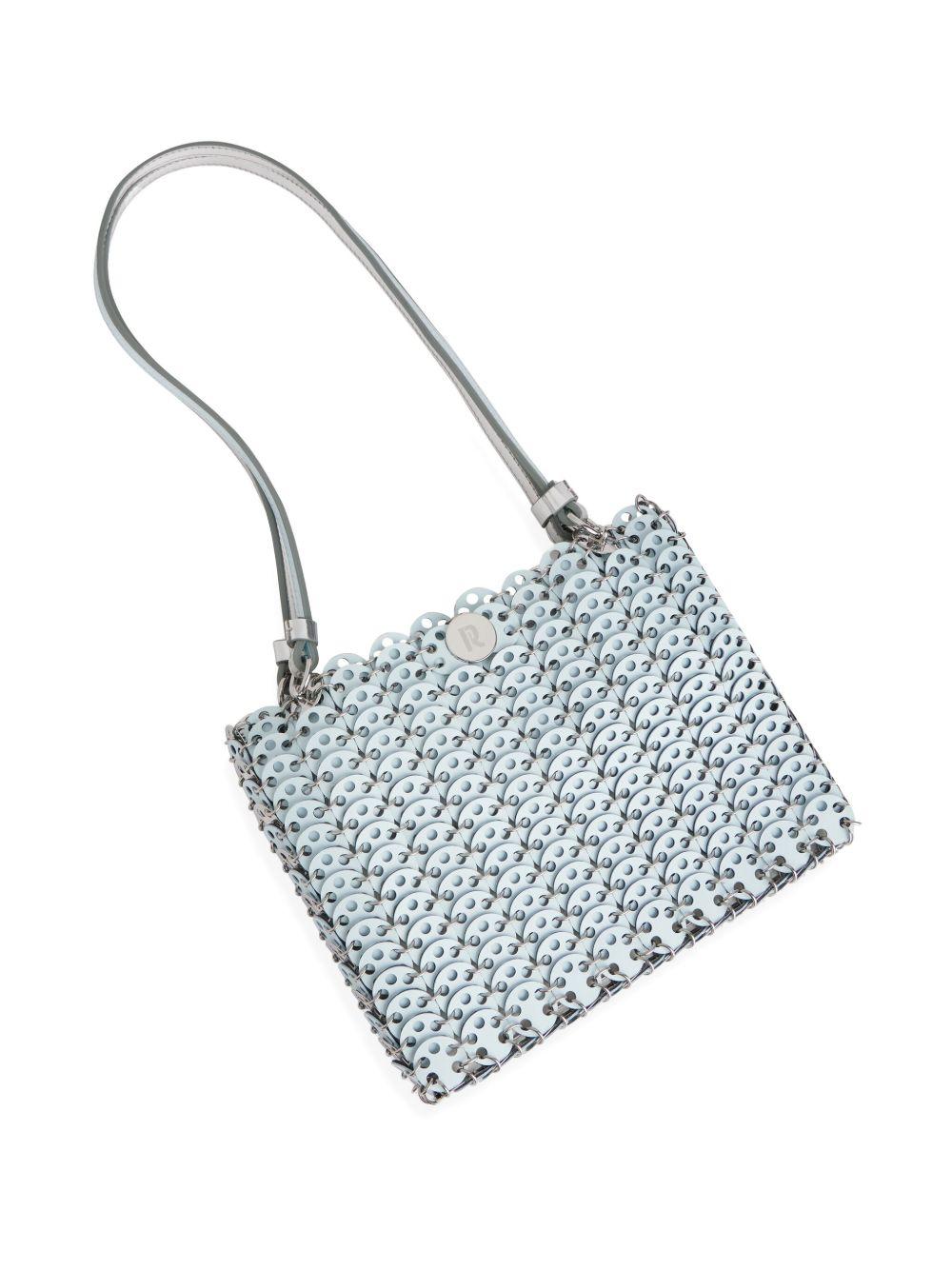 1969 Flip shoulder bag 25ESS0506CLF234 M486 BLUE SILVER RABANNE