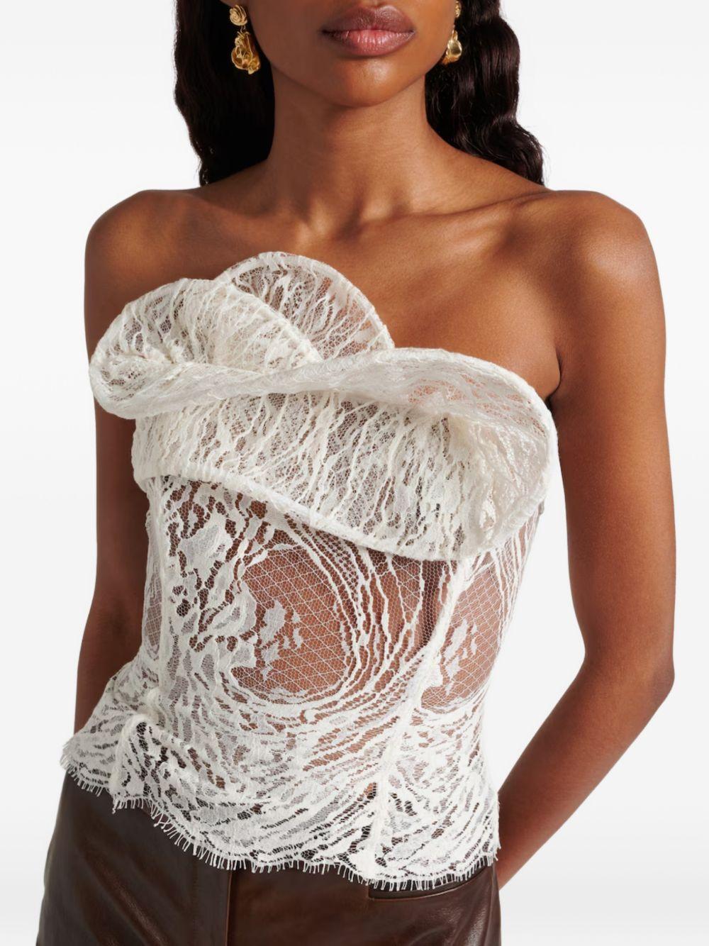 Corsetto in pizzo 162426 CREAM MAGDA BUTRYM