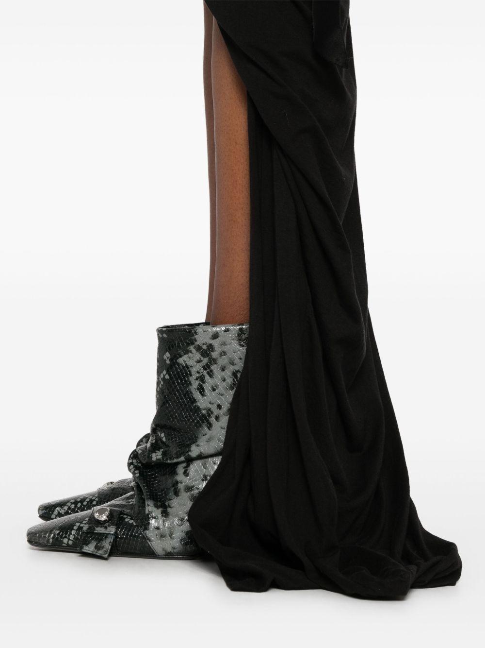 Soft Edfu maxi skirt DS01E3334BHDB 09 BLACK RICK OWENS DRKSHDW