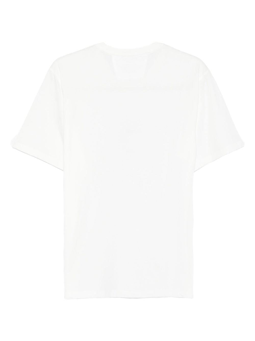 30/1 Jersey Short Sleeve Logo T-shirt 19CMTS091A005100W 103 GAUZE WHITE CP COMPANY