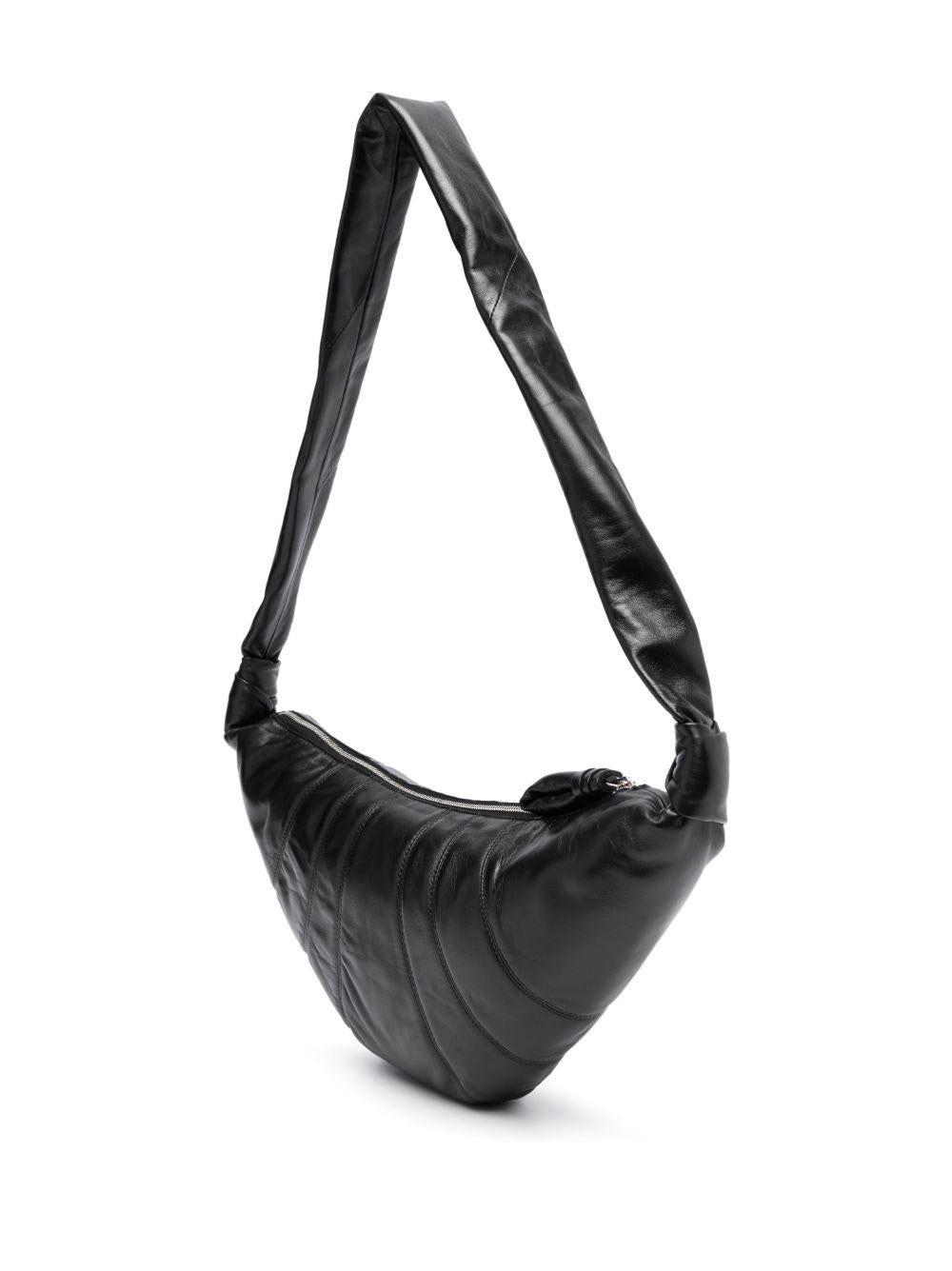 Medium Croissant Bag - Black Nappa Leather BG0001LL095 BK999 BLACK LEMAIRE