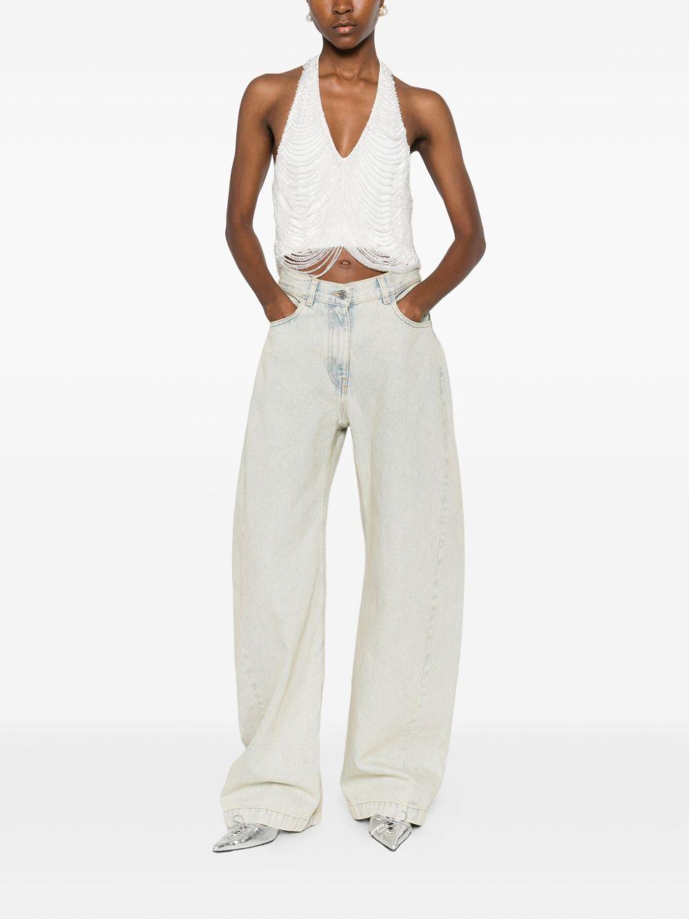 Crystal Top 05FW2TO376 02 WHITE GIUSEPPE DI MORABITO