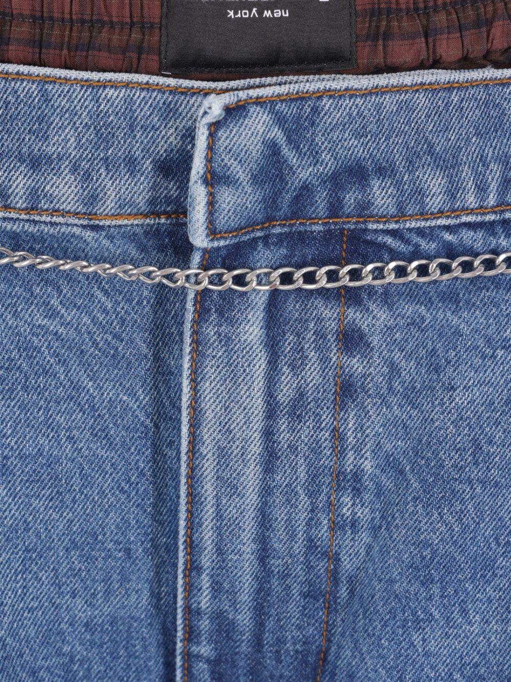 Jeans a Palloncino Indaco con Design Integrato 4DC3254754 401 DEEP BLUE ALEXANDER WANG