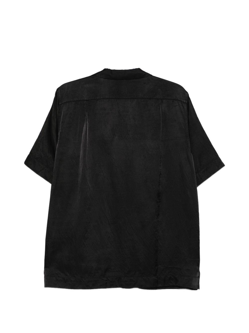Boxy Viscose Shirt CARLTONE3277 900 BLACK DRIES VAN NOTEN