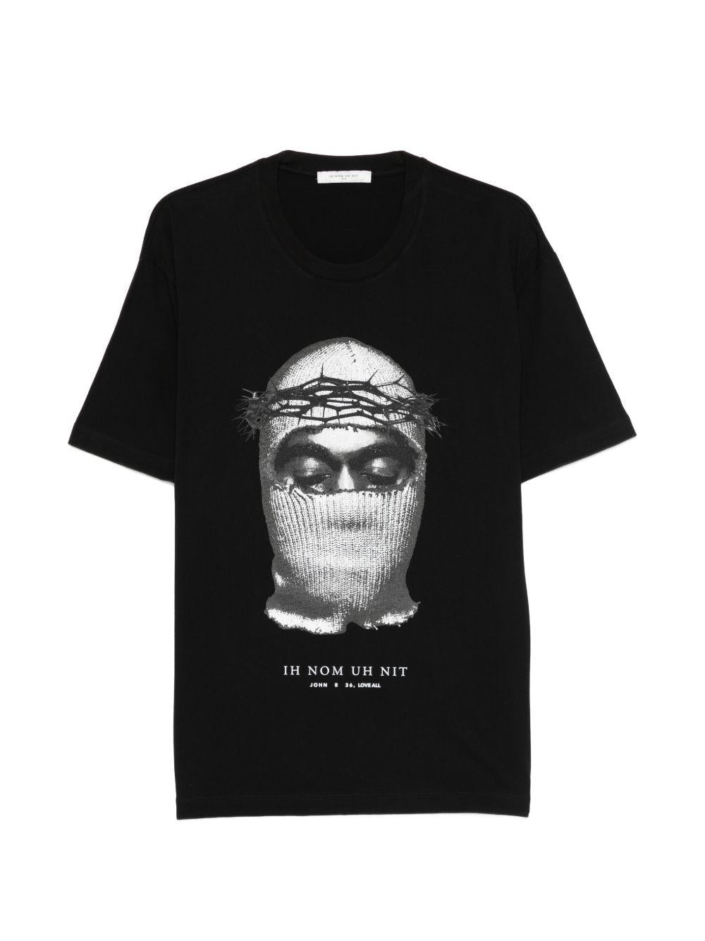 IH NOM UH NIT - T-shirt Corona Mask NUS26275 009 BLACK IH NOM UH NIT