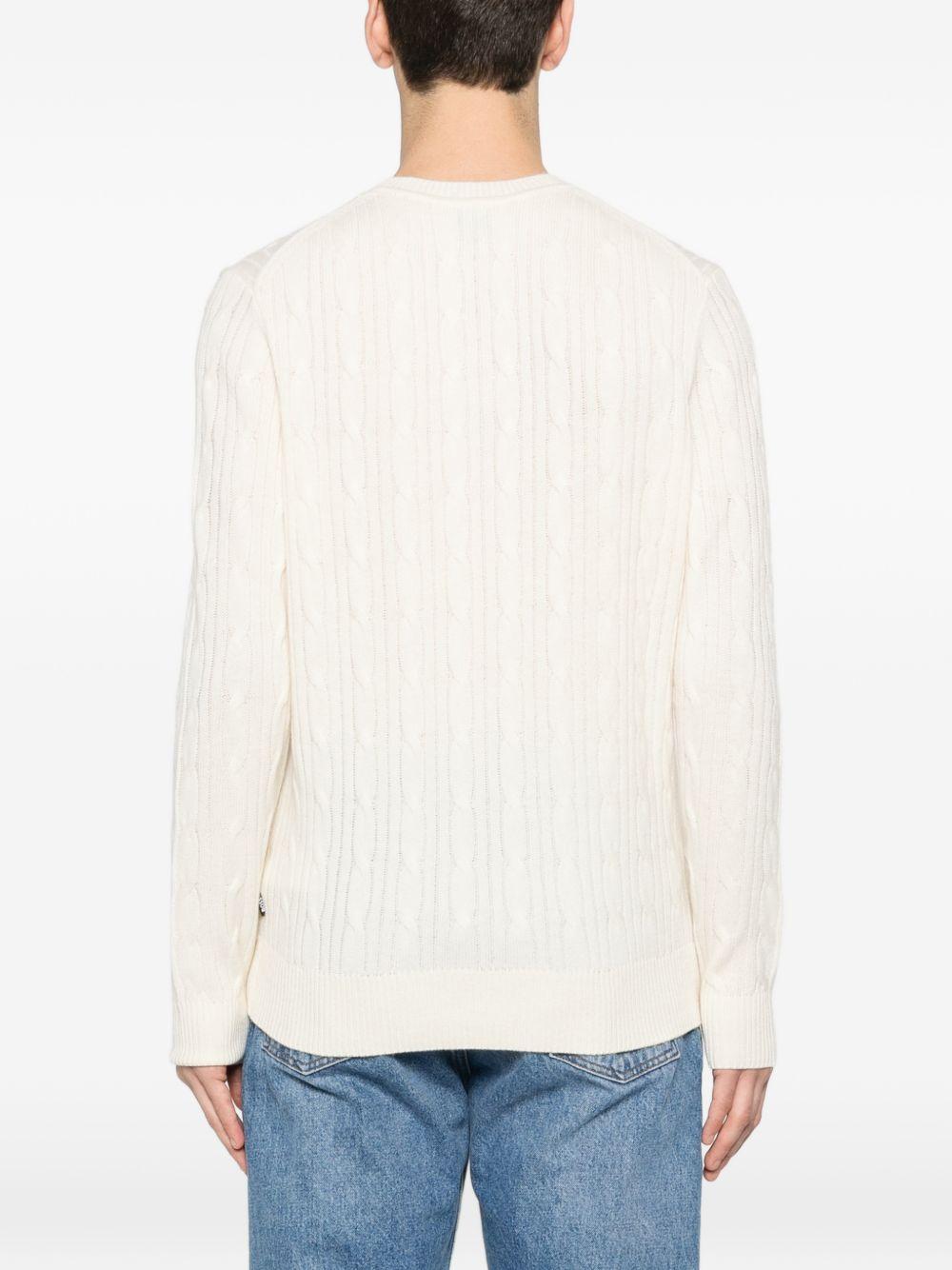Maglione girocollo 10274959 131 OPEN WHITE BOSS