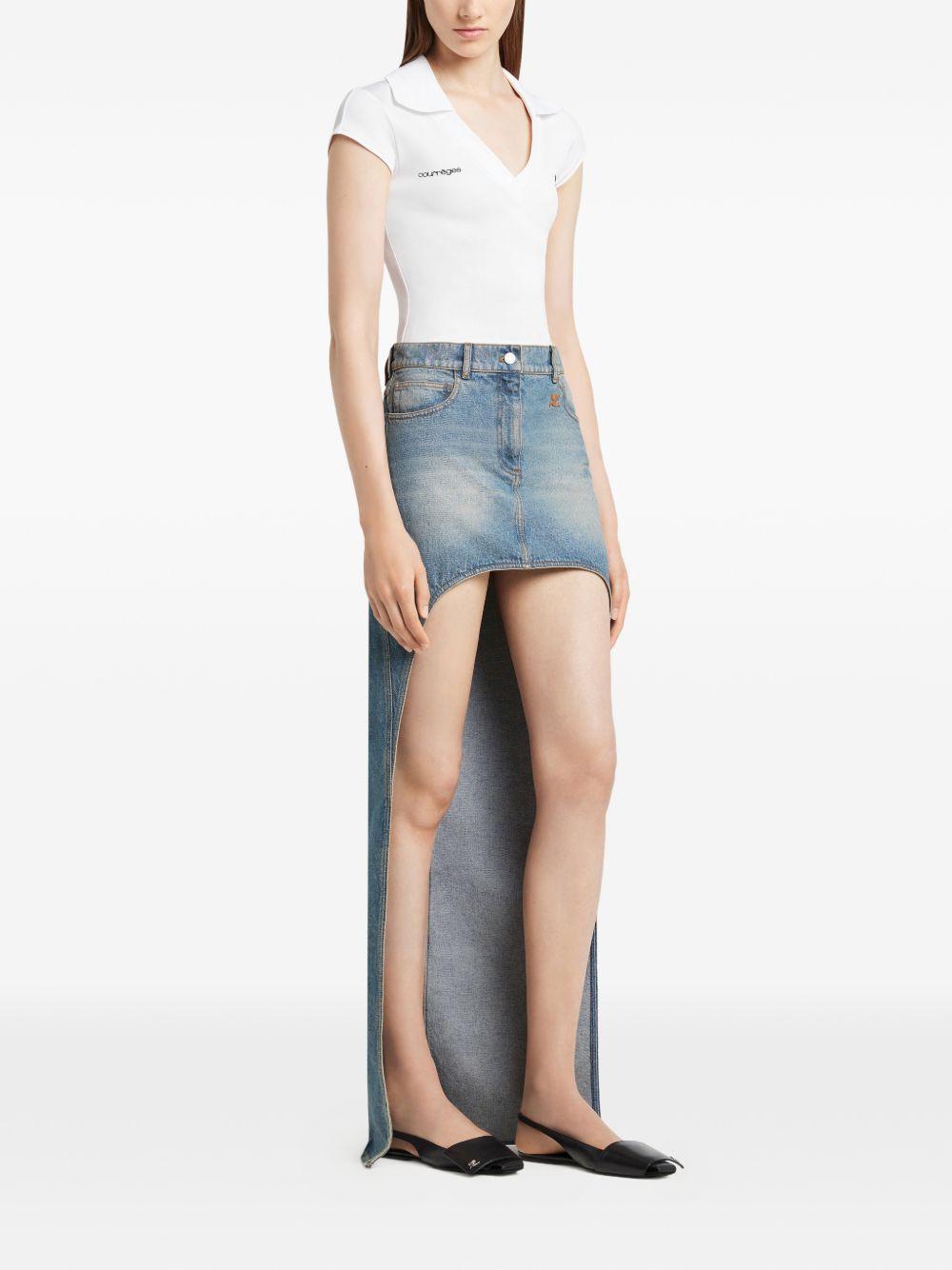 Sports Cropped Polo 126JPO057JS0195 B166 HERITAGE WHITE COURREGES