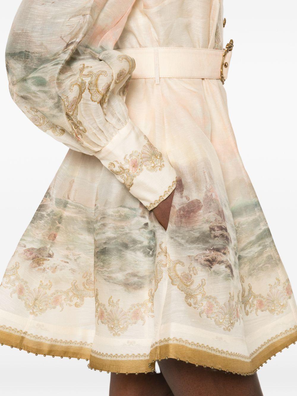 Mini Abito Rebellion Marine 6561DC261 SUNSET ZIMMERMANN