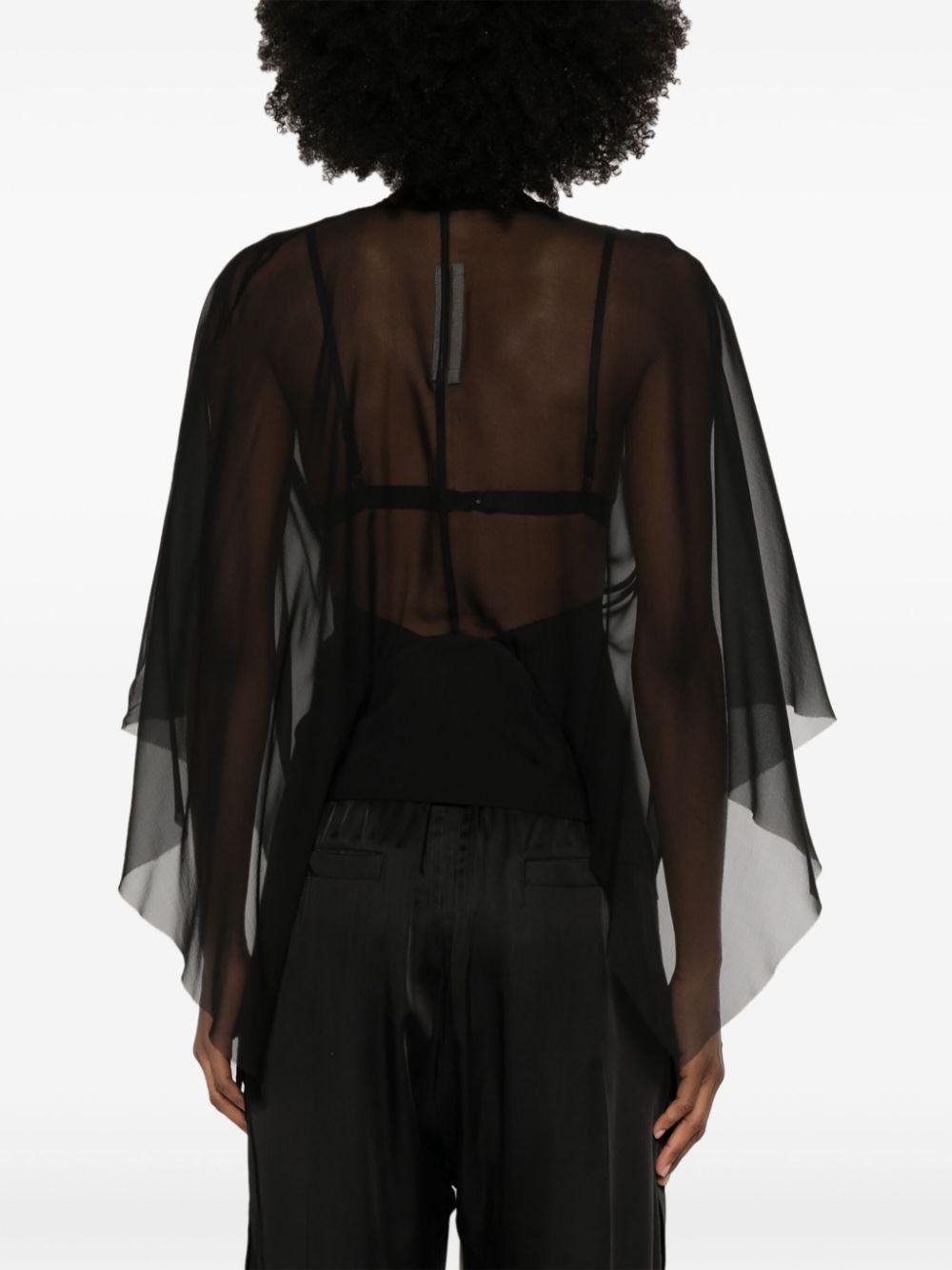 Half moon jacket RP01E7731S 09 BLACK RICK OWENS