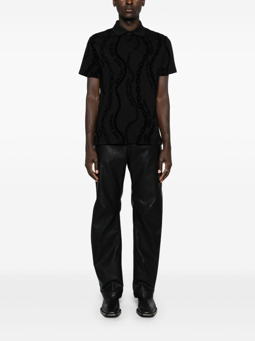 77GAG6R0JS415 899 BLACK VERSACE JEANS COUTURE