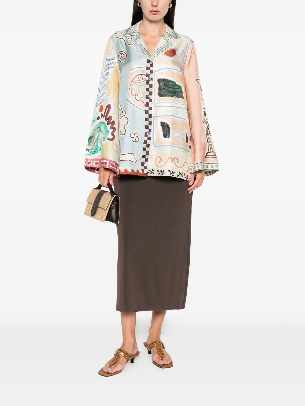 Camicia Michelle in lino 6298T MULTI ALEMAIS