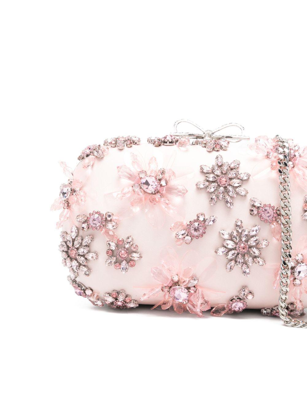 Clutch Satin Con Cristalli RS26304P PINK SELF-PORTRAIT