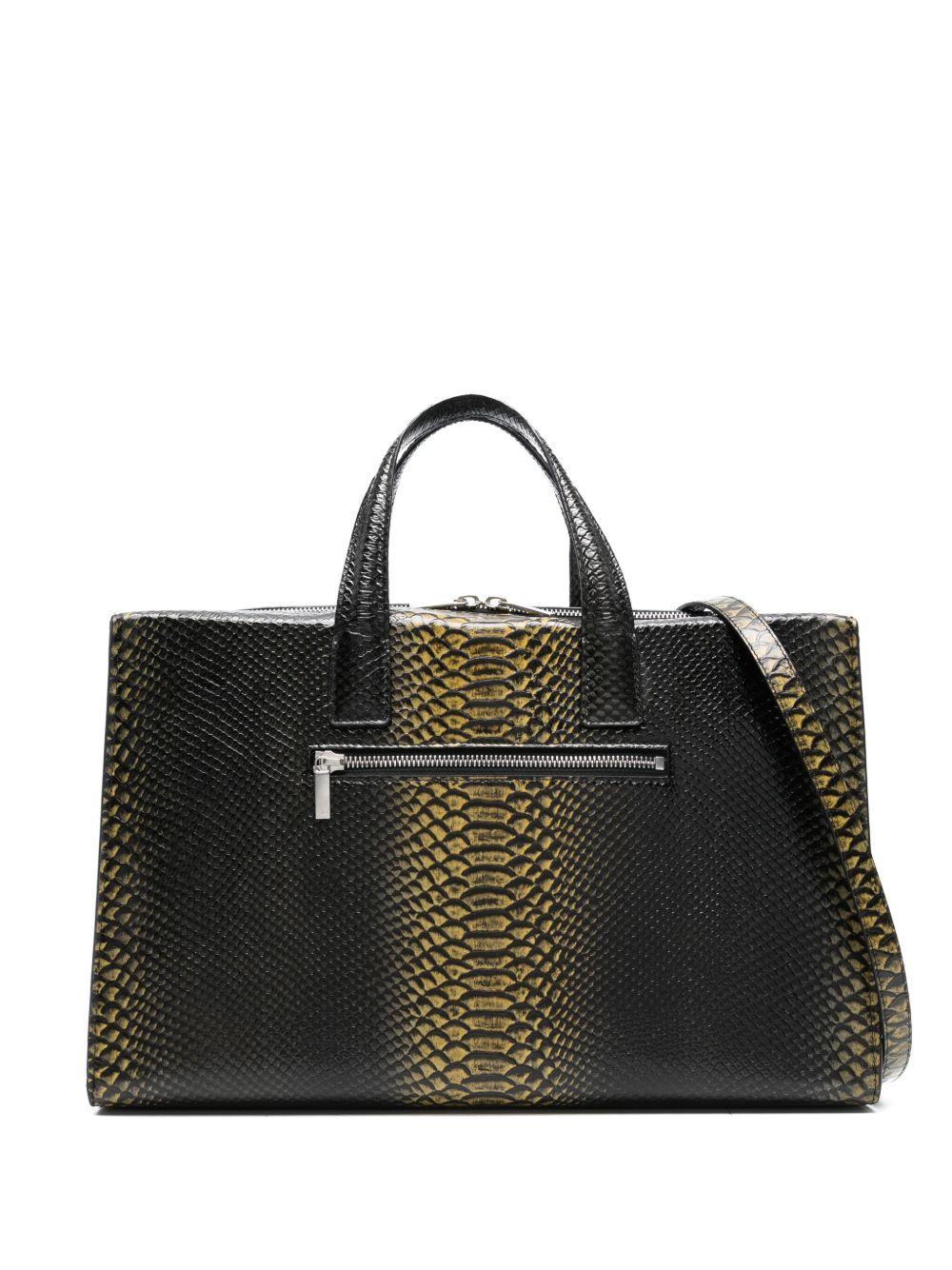 Borsa N°62 Pitone Stampato Giallo SS25N62 PITONE STAMPATO GIALLO SAPIO