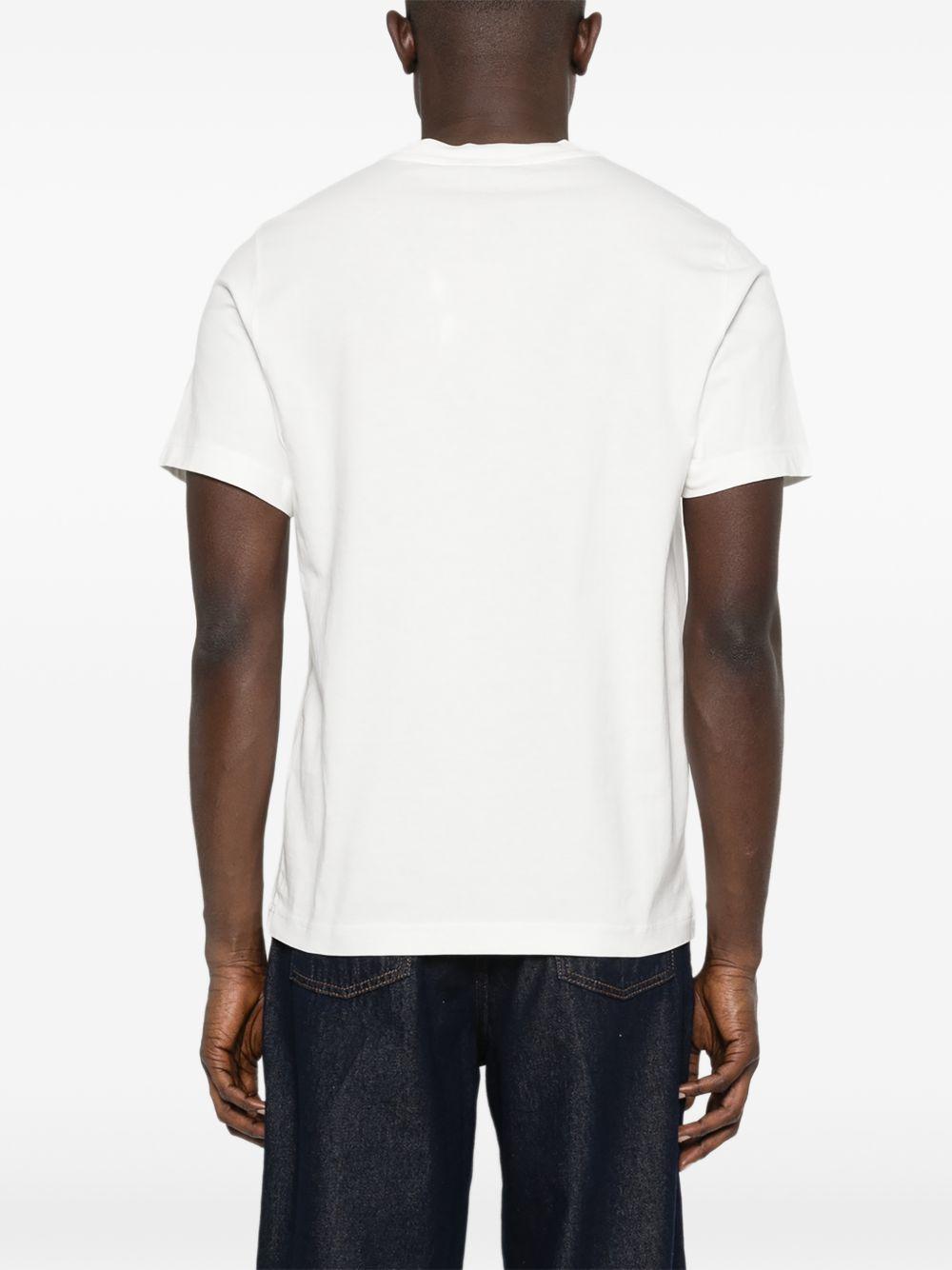 T-shirt in cotone con doppio logo uomo TSPM045W JERSEY WHITE AUTRY